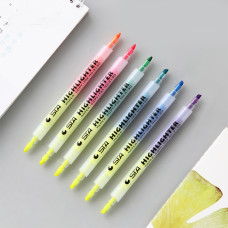 STA 3130 Dual Tip Candy Color Highlighters 6 Pack