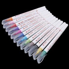 STA Real Brush Pens 12 Colours for Watercolour Painting with Flexible Nylon Brush Tips