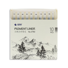 STA 3750 Pigment Fineliner Ink Pen 6/10 Pack