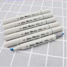 STA 12 Colors Twin Tip Artist Alcohol Markers 3212BR