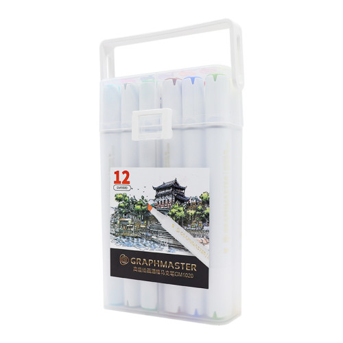 GRAPHMASTER GM1020 Alcohol Markers,12/24/36/48/60/80/108 Color