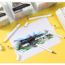 GRAPHMASTER GM1020 Alcohol Markers,12/24/36/48/60/80/108 Color