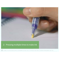 STA 1152 Glitter Marker Pens 6 Color for DIY Photo Album Artist Drawing