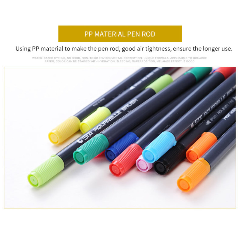 Felt Brush Pens, Basic Colors - Set of 24