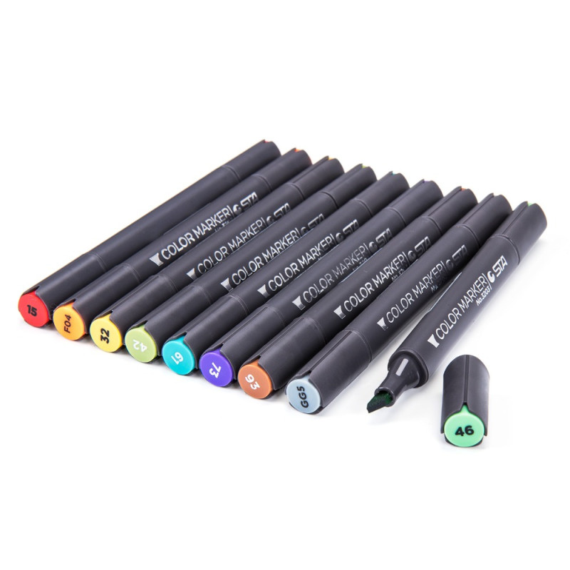 STA 30/40/60/80 Colors Based Color Marker Dual Tip for Art Student