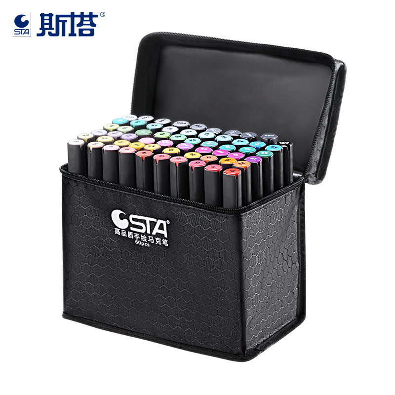 STA Professional Art Markers Double Head Alcohol Based Sketch Markers  Drawing Pen Anime Interior landscape Building Design 3203