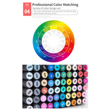 SAT 3203 Twin Art Markers Alcohol Based 30 40 60 80 Color Animaiton Design Set