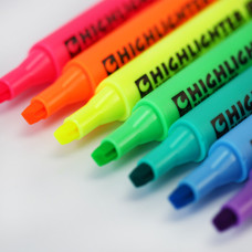 STA 8 Color Fluorescent Highlighter Marker Pens Chisel Tip