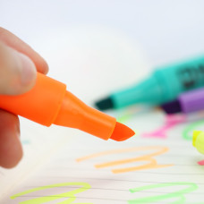 STA 8 Color Fluorescent Highlighter Marker Pens Chisel Tip