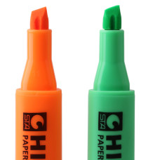 STA 8 Color Fluorescent Highlighter Marker Pens Chisel Tip