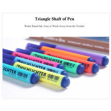 STA 8 Color Fluorescent Highlighter Marker Pens Chisel Tip