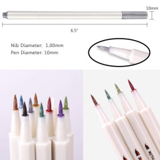 STA 6551BR Metallic Marker Pens 10 Colours Brush Tip for Guest Book Art Card Making DIY Photo Album