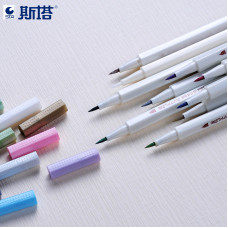 STA 6551BR Metallic Marker Pens 10 Colours Brush Tip for Guest Book Art Card Making DIY Photo Album